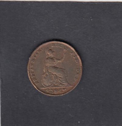Beschrijving: 1 Farthing VICTORIA 